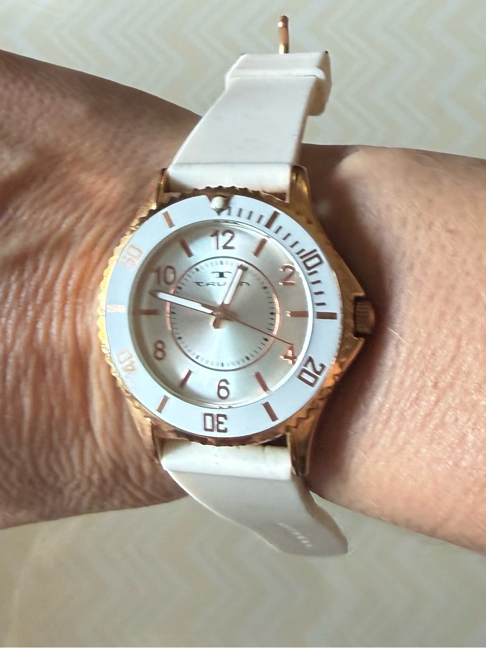 White and Rose Gold Diving Tavan Lady’s watch